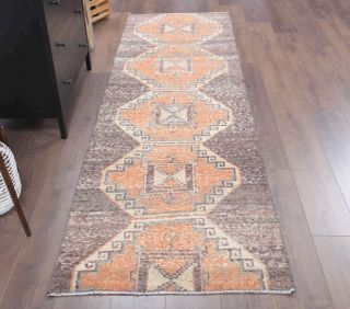 Turkish Vintage Runner Rug - Thumbnail