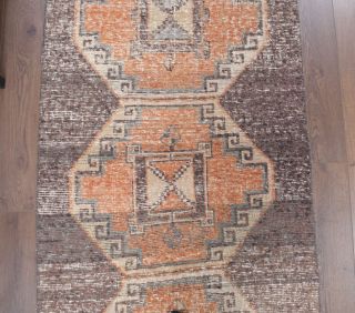 Turkish Vintage Runner Rug - Thumbnail