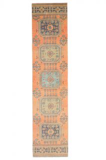 Turkish Vintage Runner Rug - Thumbnail