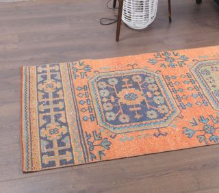 Turkish Vintage Runner Rug - Thumbnail