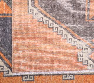 Orange Vintage Runner Rug - Thumbnail