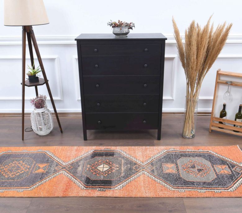 Orange Vintage Runner Rug