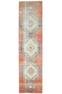 1960's Vintage Runner Rug - Thumbnail