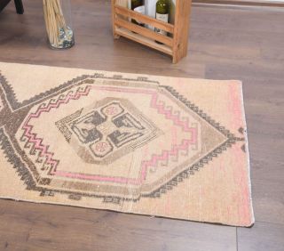 Natural Vintage Runner Rug - Thumbnail