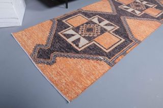 3x10 Orange Vintage Runner Rug - Thumbnail