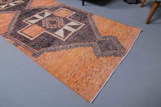 3x10 Orange Vintage Runner Rug - Thumbnail