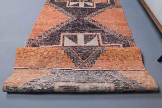 3x10 Orange Vintage Runner Rug - Thumbnail