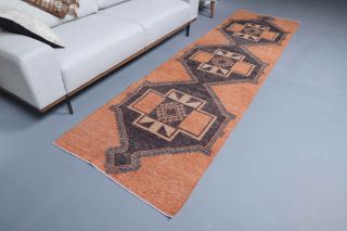 Orange Vintage Runner Rug - Thumbnail