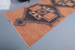 Orange Vintage Runner Rug - Thumbnail