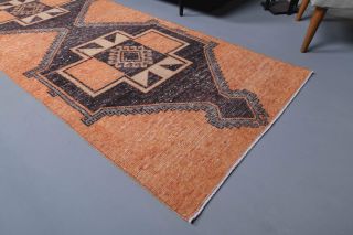 Orange Vintage Runner Rug - Thumbnail