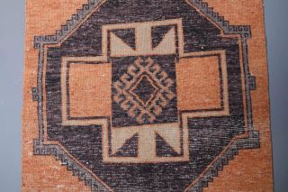 Orange Vintage Runner Rug - Thumbnail