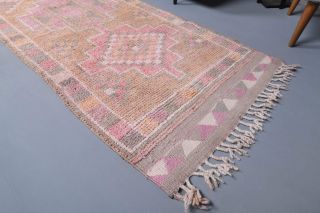 Pastel Colored Vintage Runner Rug - Thumbnail