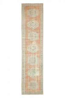 Oushak Vintage Runner Rug - Thumbnail