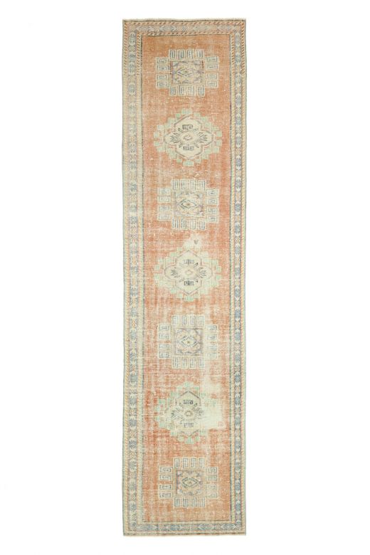 Oushak Vintage Runner Rug