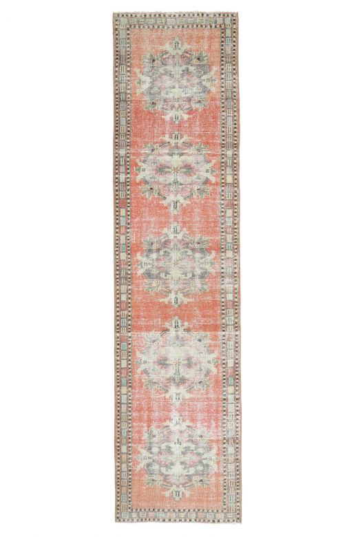 Turkish Oriental Vintage Runner Rug