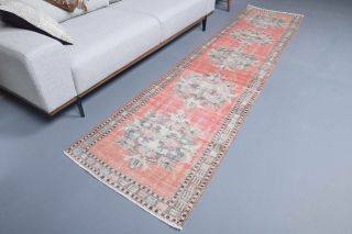 Turkish Oriental Vintage Runner Rug - Thumbnail