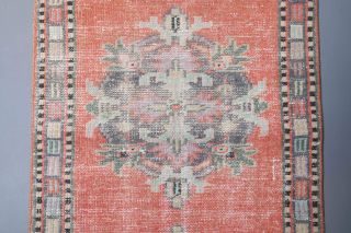 Turkish Oriental Vintage Runner Rug - Thumbnail