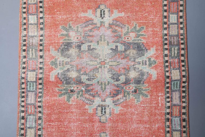 Turkish Oriental Vintage Runner Rug