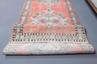 Turkish Oriental Vintage Runner Rug - Thumbnail