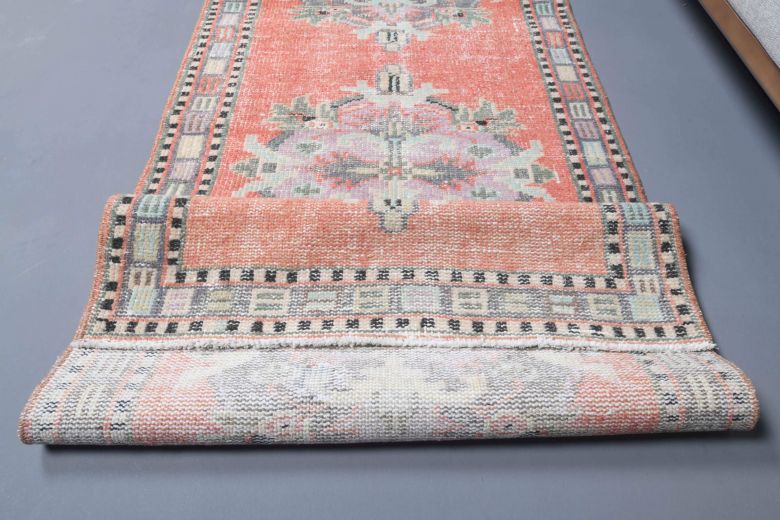 Turkish Oriental Vintage Runner Rug