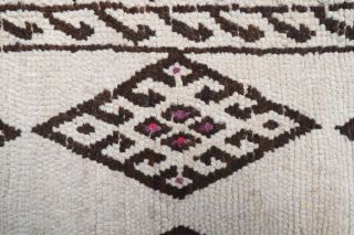 Boho Chic White Vintage Runner Rug - Thumbnail