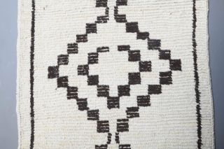 Boho Chic White Vintage Runner Rug - Thumbnail