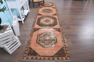 Turkish Vintage Runner Rug - Thumbnail