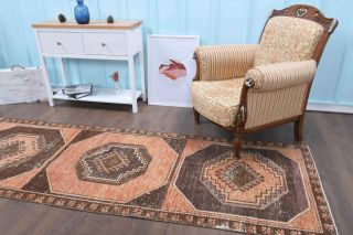 Turkish Vintage Runner Rug - Thumbnail