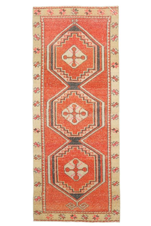 Vintage Kitchen & Hallway Anatolian Runner Rug