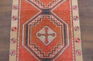 Vintage Kitchen & Hallway Anatolian Runner Rug - Thumbnail