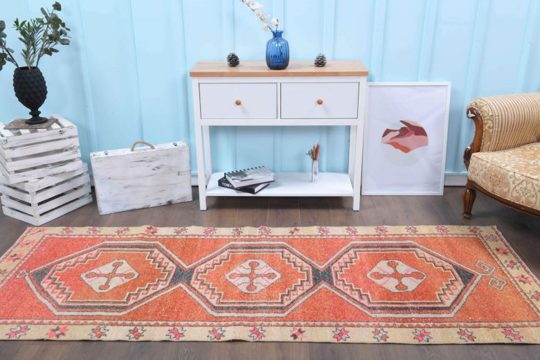 Vintage Kitchen & Hallway Anatolian Runner Rug