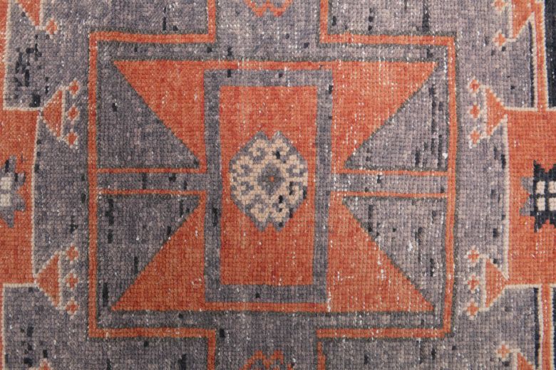 Vintage Hallway Orange Runner Rug