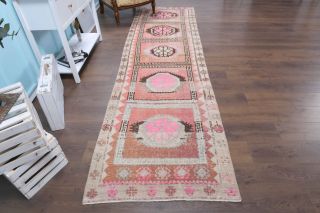 Turkish Vintage Runner Rug - Thumbnail