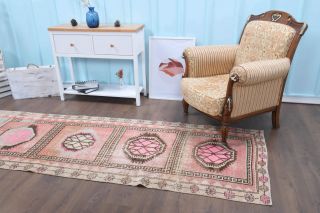 Turkish Vintage Runner Rug - Thumbnail