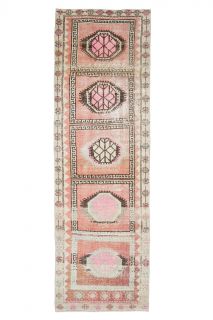 Turkish Vintage Anatolian Runner Rug - Thumbnail