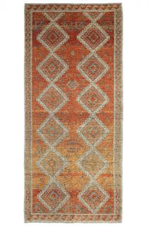 Anatolian Handmade Vintage Wide Runner Rug - Thumbnail