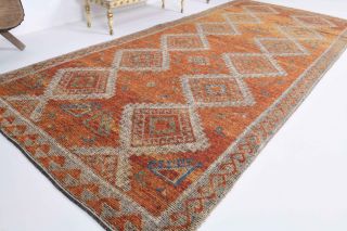 Anatolian Handmade Vintage Wide Runner Rug - Thumbnail