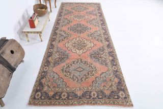 Turkish Vintage Runner Rug - Thumbnail