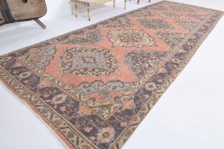 Turkish Vintage Runner Rug - Thumbnail