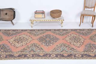 Turkish Vintage Runner Rug - Thumbnail