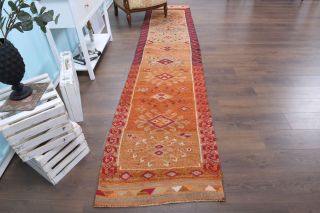 Turkish Vintage Runner Rug - Thumbnail