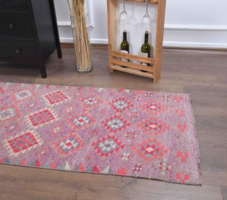 Hand-Knotted Vintage Runner Rug - Thumbnail