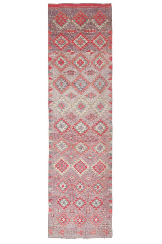 Hand-Knotted Vintage Anatolian Runner Rug