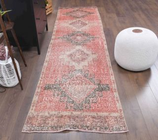 Oushak Vintage Runner Rug - Thumbnail