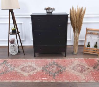 Oushak Vintage Runner Rug - Thumbnail