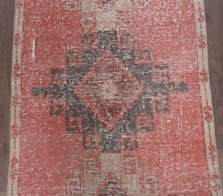 Oushak Vintage Runner Rug - Thumbnail