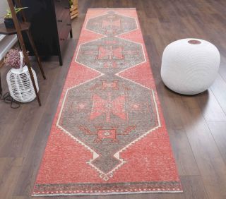 Turkish Vintage Runner Rug - Thumbnail