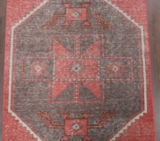 Turkish Vintage Runner Rug - Thumbnail