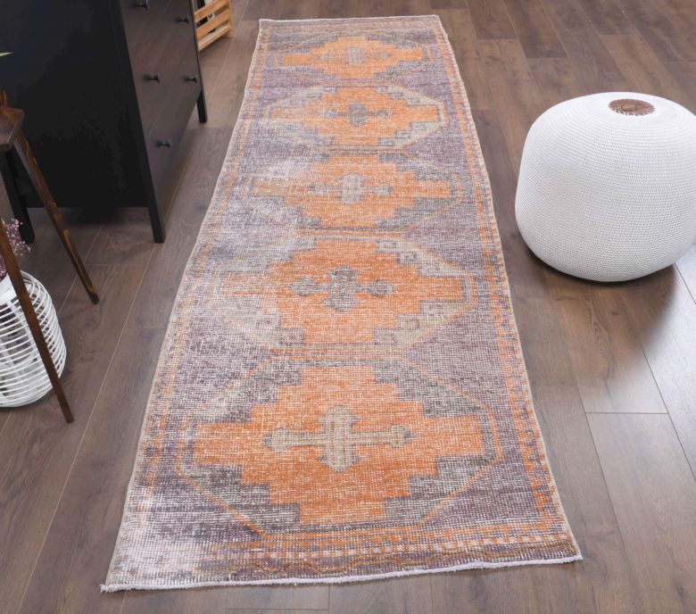 Oushak Vintage Runner Rug