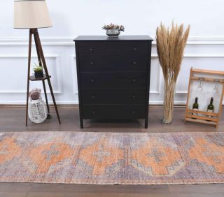 Oushak Vintage Runner Rug - Thumbnail